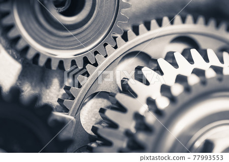engine gear wheels, industrial background 77993553
