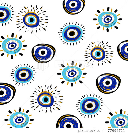 Evil eye seamless pattern. Evil eye seamless pattern. 77994721
