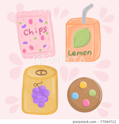 Snacking products set Snacking products set 77994722