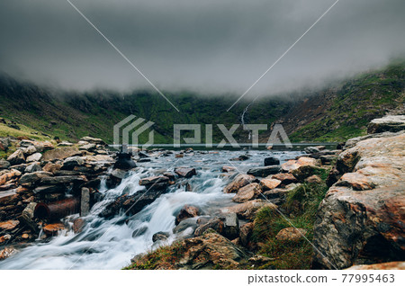 Beautiful landscape panorama of Snowdonia National Park in North Wales, UK Beautiful landscape panorama of Snowdonia National Park in North Wales, UK 77995463