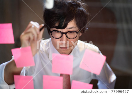 商人加班粘滯便箋備忘錄 77996437