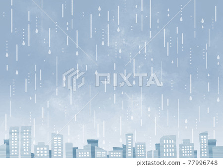 雨和建築物 雨和建築物 77996748