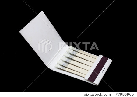 Matchbook on a black background Matchbook on a black background 77996960