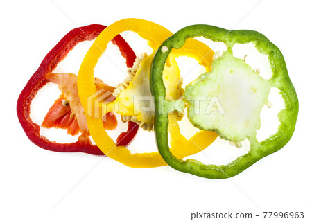 Sliced sweet pepper Sliced sweet pepper 77996963