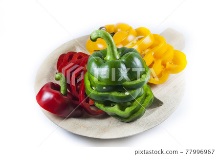 Sliced sweet pepper Sliced sweet pepper 77996967