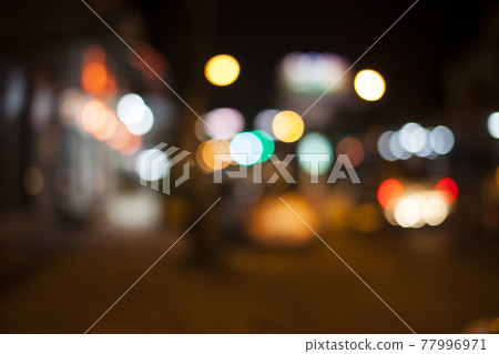 lights of bokeh on black background lights of bokeh on black background 77996971