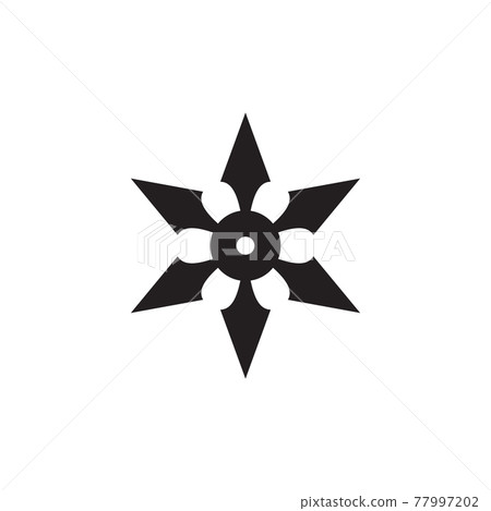 Ninja dart logo design template Ninja dart logo design template 77997202