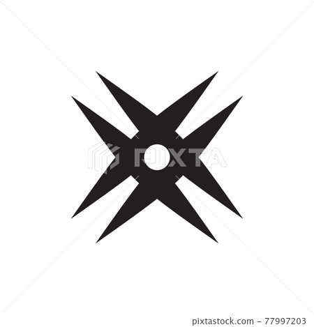 Ninja dart logo design template Ninja dart logo design template 77997203