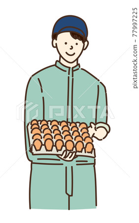 Agricultural girls, livestock girls, poultry farming women, illustrations Agricultural girls, livestock girls, poultry farming women, illustrations 77997225