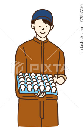 農業女孩，畜牧女孩，家禽養殖婦女，插圖 77997236