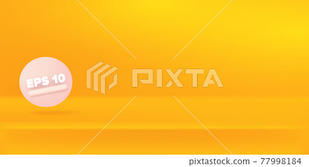 Vector Empty pastel orange color studio table room background, product display with space for display of content design. Horizontal Banner for advertising products on website. Orange abstract podium Vector Empty pastel orange color studio table room background, product display with space for display of content design. Horizontal Banner for advertising products on website. Orange abstract podium 77998184