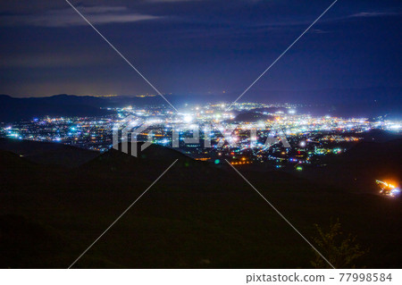 Night view of Fukushima city Night view of Fukushima city 77998584
