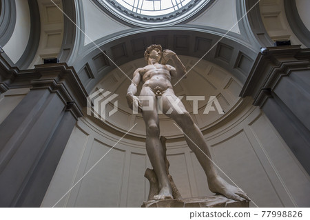 Michelangelo David statue in Accademia, Florence, Italy 77998826