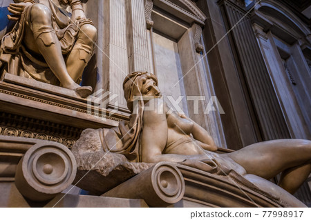 interiors of Medici chapel, Florence, Italy 77998917