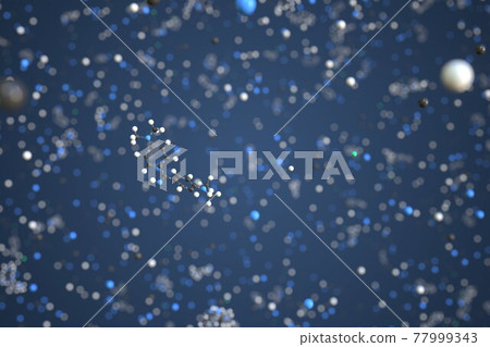 Auramine o molecule, conceptual molecular model. Scientific 3d rendering Auramine o molecule, conceptual molecular model. Scientific 3d rendering 77999343