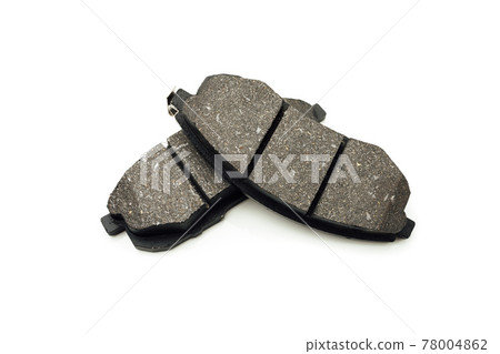car brake pads, isolated on white car brake pads, isolated on white 78004862