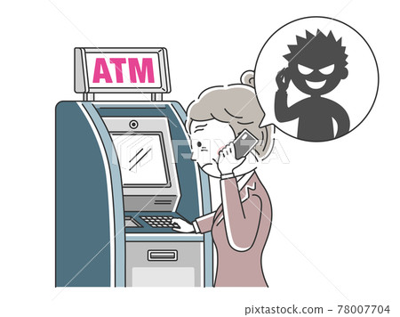老年人轉移欺詐受害者的插圖 78007704