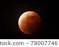 Total lunar eclipse seen from Yonezawa City, Yamagata Prefecture (taken on May 26, 2021) 78007746