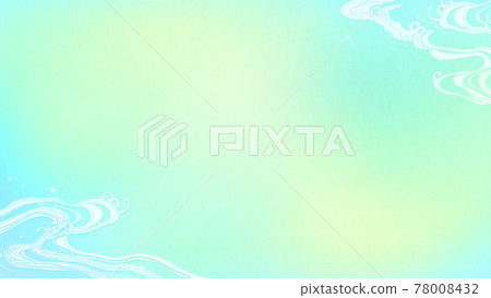 Japanese-style background with refreshing waves-there are multiple variations Japanese-style background with refreshing waves-there are multiple variations 78008432