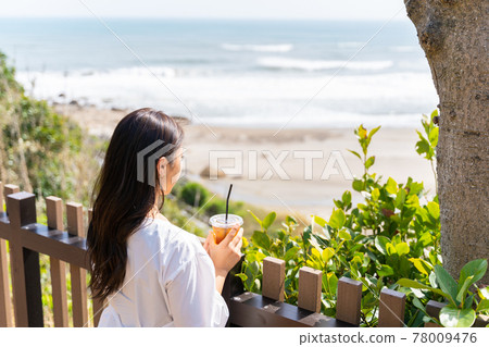 Women's nature beach break relaxing 78009476