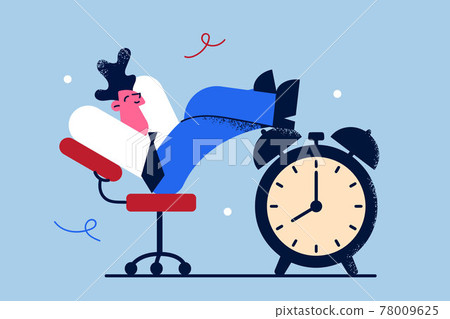 Stress free time management concept 78009625