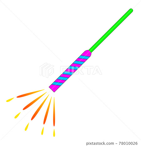 Hand-held fireworks that ignite and produce sparks 78010026