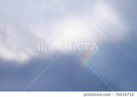 A blue sky rainbow A blue sky rainbow 78010718