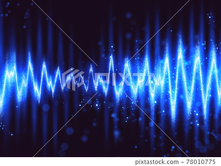 Abstract blue light waveform 78010775