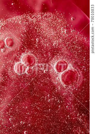 Abstract red liquid background, paint splash, swirl pattern and water drops, beauty gel and cosmetic texture, contemporary magic art and science as luxury flatlay design 78010833