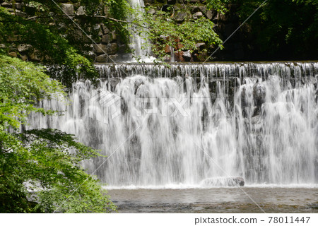 Eigenji Temple, a waterfall on the side of the approach, Higashiomi City, Shiga Prefecture 78011447