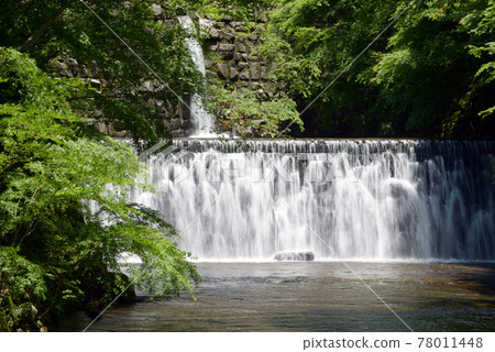 Eigenji Temple, a waterfall on the side of the approach, Higashiomi City, Shiga Prefecture 78011448