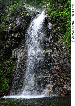 Two-tiered waterfall in Ryutokyo, which was selected as one of Japan's 100 Unexplored Views Two-tiered waterfall in Ryutokyo, which was selected as one of Japan's 100 Unexplored Views 78011798