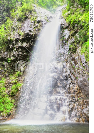 Two-tiered waterfall in Ryutokyo, which was selected as one of Japan's 100 Unexplored Views Two-tiered waterfall in Ryutokyo, which was selected as one of Japan's 100 Unexplored Views 78011799