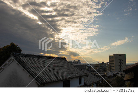 愛知縣常滑市夜景 愛知縣常滑市夜景 78012752