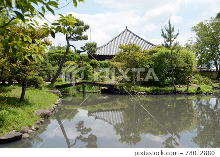 Hokke-ji Temple Scenic Garden and Main Hall Nara City Hokke-ji Temple Scenic Garden and Main Hall Nara City 78012880