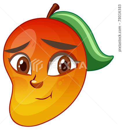 Mango cartoon character with facial expression - Stock Illustration  [78016383] - PIXTA