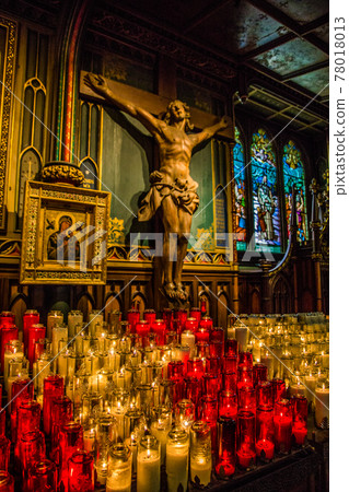 Notre Dame Cathedral in Montreal in Canada Notre Dame Cathedral in Montreal in Canada 78018013