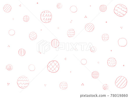 Geometric pattern background drawn with a pencil Round pink Geometric pattern background drawn with a pencil Round pink 78019860