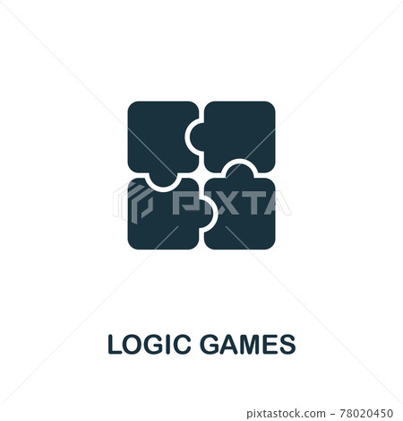 Logic Games icon from video games collection. Simple line Logic Games icon for templates, web design and infographics 78020450