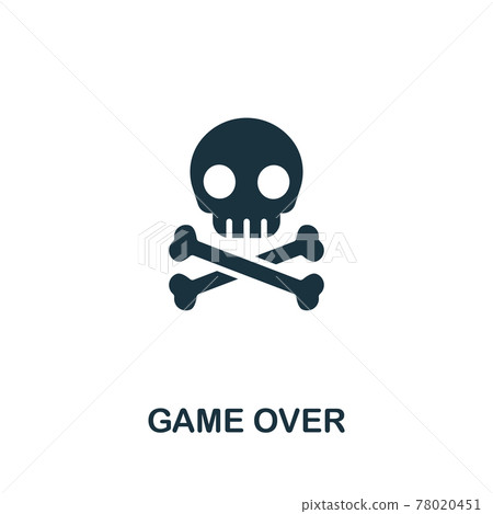 Game Over icon from video games collection. Simple line Game Over icon for templates, web design and infographics Game Over icon from video games collection. Simple line Game Over icon for templates, web design and infographics 78020451