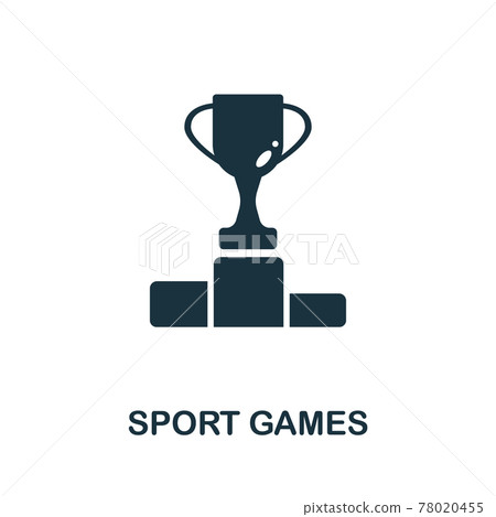 Sport Games icon from video games collection. Simple line Sport Games icon for templates, web design and infographics 78020455