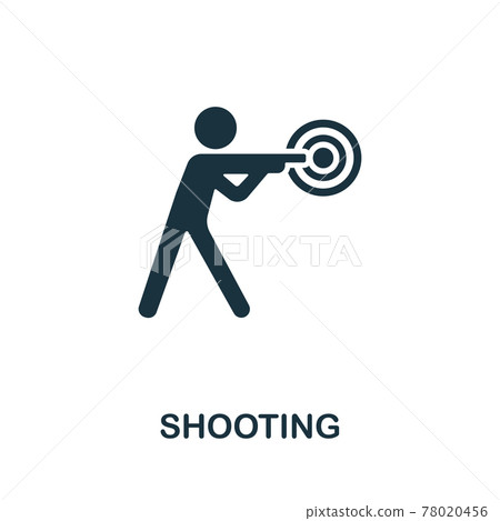 Shooting icon from video games collection. Simple line Shooting icon for templates, web design and infographics Shooting icon from video games collection. Simple line Shooting icon for templates, web design and infographics 78020456