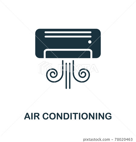 Air Conditioning icon. Simple illustration from ventilation equipment collection. Creative Air Conditioning icon for web design, templates 78020463