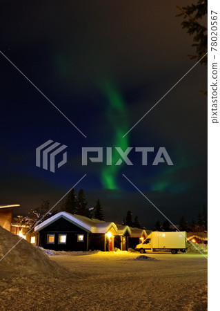 Ice Hotel and Aurora 78020567