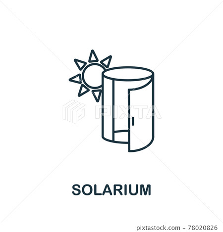 Solarium icon from spa therapy collection. Simple line element Solarium symbol for templates, web design and infographics Solarium icon from spa therapy collection. Simple line element Solarium symbol for templates, web design and infographics 78020826