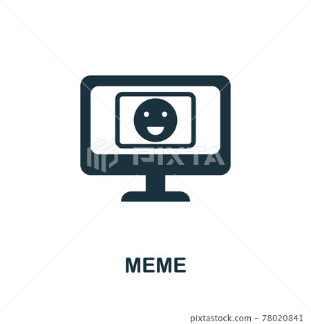 Meme icon. Simple element from social media collection. Creative Meme icon for web design, templates, infographics and more 78020841