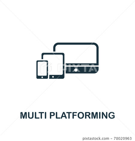 Multi Platforming icon from seo collection. Simple line Multi Platforming icon for templates, web design and infographics Multi Platforming icon from seo collection. Simple line Multi Platforming icon for templates, web design and infographics 78020963