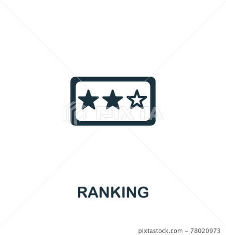 Ranking icon from seo collection. Simple line Ranking icon for templates, web design and infographics Ranking icon from seo collection. Simple line Ranking icon for templates, web design and infographics 78020973
