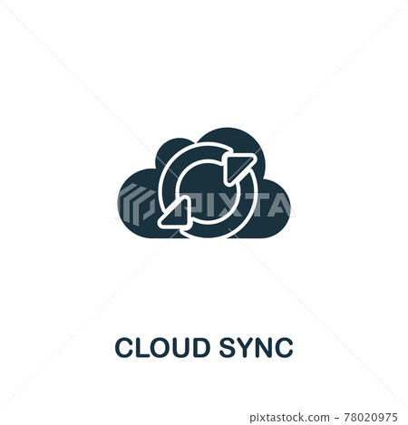 Cloud Sync icon from seo collection. Simple line Cloud Sync icon for templates, web design and infographics Cloud Sync icon from seo collection. Simple line Cloud Sync icon for templates, web design and infographics 78020975