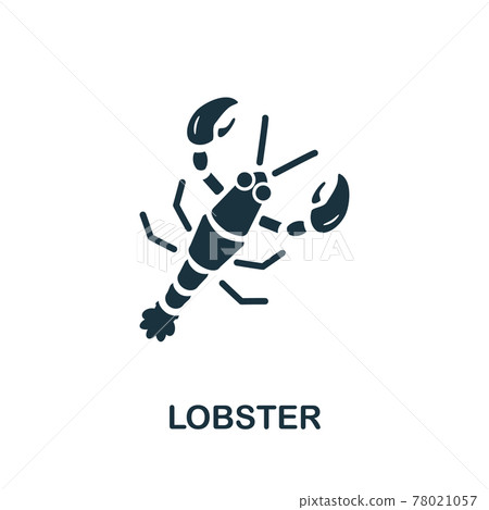 Lobster icon. Simple illustration from seafood collection. Creative Lobster icon for web design, templates, infographics and more Lobster icon. Simple illustration from seafood collection. Creative Lobster icon for web design, templates, infographics and more 78021057